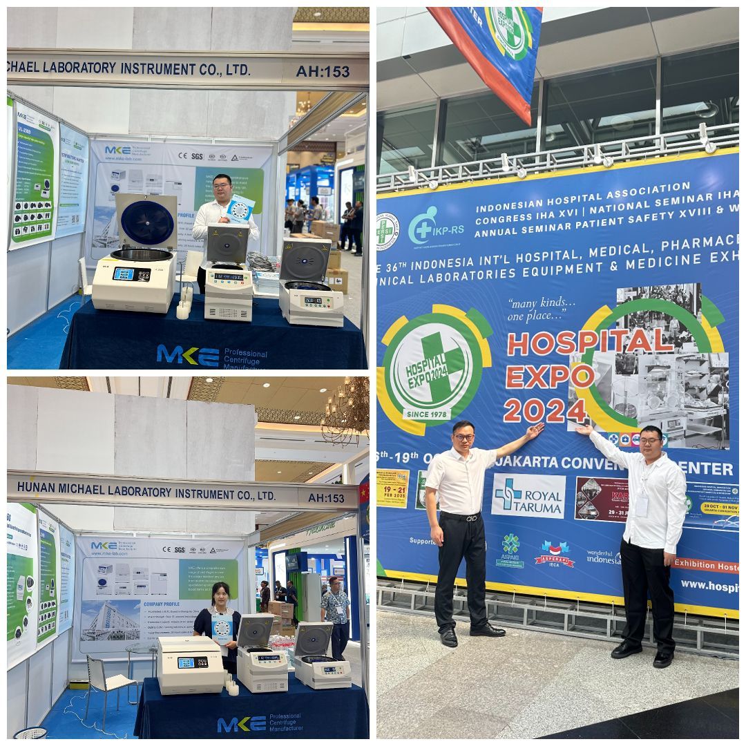 MKE LAB auf der Indonesia Hospital Expo 2024: Präsentation fortschrittlicher Zentrifugenlösungen 1